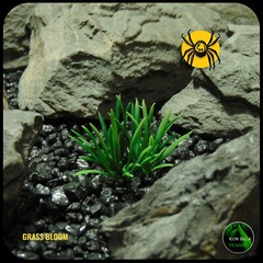 Artificial Miniature Grass Bloom | Jumping Spider Insect enclosure decor plant