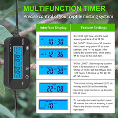 Ultimate Reptile Misting System with Timer & 6 Adjustable Nozzles
