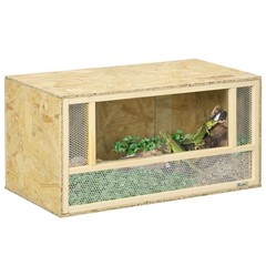 Wooden Reptile Terrarium for Chameleon Lizard Snake Frog Turtle