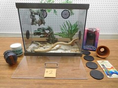 New Deluxe Oceanic Lizard Lounge 16 Amphibian/Reptile Ventilated Aquarium/Tank#2