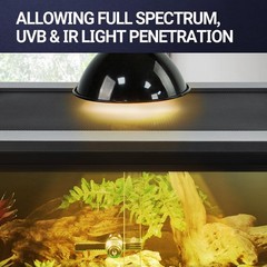 REPTIZOO 67 Gallon PVC Tall Reptile Tank, 24 x18x36 inch Large Reptile Terrar…