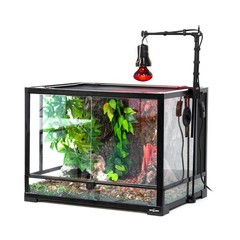 8.5 inch Reptile Light Fixture 200W 2 in 1 E26 Base with Removable Ceramic So…