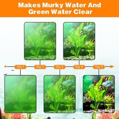 hygger Aquarium U-V Filter for 10-40 Gallon Tank, Submersible 12W Pump Filter…