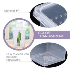 2PCS Reptile Breeding Box Mini Reptile Tank Creeper House for Turtle Lizard