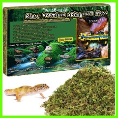 3.5 OZ Sphagnum Moss for Reptiles- 4QT Natural Live Moss Reptile Moss Beddin…