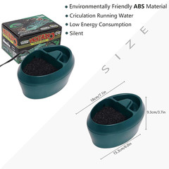 Reptile Chameleon Waterfall Drinking Fountain, Food Bowl Water Cantina Drippe…