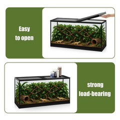 Landhoow 55 Gallon Screen Cover for Hinged Door Pet Reptile Terrarium Screen …