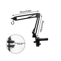 Reptile Heat Lamp Stand Clip-Type, Black Metal Multi-Position Adjustable Ligh…