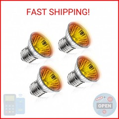 DaToo Reptile Heat Lamp Turtle Heating Light 4PCS 50W UVA UVB Heat Bulb Simulate