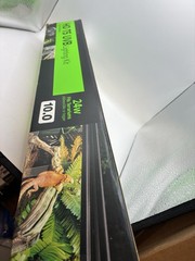 T5 10.0 UVB Reptile Light HO Combo Kit, 22” UVB Light Adjustable Bri…24W