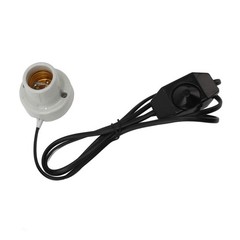 Reptile Ceramic Heat Lamp Fixture E27 Socket Holder For Lizard/ (US Plug