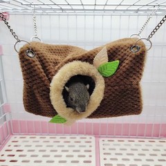 Small Animal Hammock, Hamster Hanging Bunkbed Hammock & Tunnel Warm Bed House…