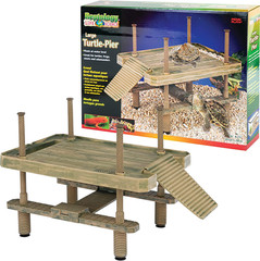 Reptology Aquatic Turtle Pier and Basking Platform | Floating above Tank | Decor