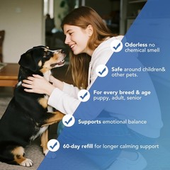 120Day Adanced Dog Calming Diffuser, Calming Pheromones Diffuser Kit Appeasin…