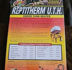 ZOO MED REPTITHERM UNDER TANK HEATER Terrarium 10-20 GAL – same day shipping