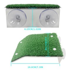 KVZVK Lawn Basking Platform for Turtle,Turtle Resting Simulated Grass 1