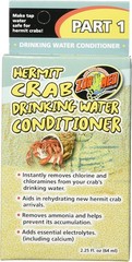 Zoo Med Hermit Crab Drinking Water Conditioner Removes Chorine 2.25-Oz (2-Pack)