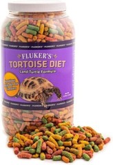 Flukers Tortoise Diet Land Turtle formula Large Pellet Food 3.25 lbs