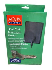 Aqua Culture Heat Mat Pad Terrarium Heater 6”x8” 8 Watt 10-20 Gallon New