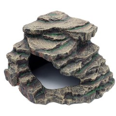 Versatile Extra Large Reptile Cave: Humidity Control for Shedding and Hiding