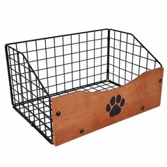 Dog Basket,for Dogs Large Dog Organizer Pet Wire Basket Dog Container Dog -Ch…