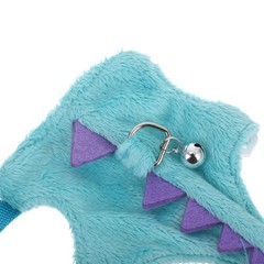 Pet Chest And Back Small Dinosaur Vest For Leash Animal Traction Rope