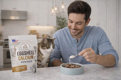 8 Oz Pure U.S.A. Eggshell Powder for Dogs/Cats, Finely Ground, Calcium Supplemen