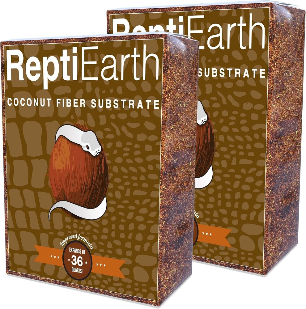 ReptiEarth Reptile Bedding Fluffy Coconut Fiber Substrate 36 Quart Organic Coco