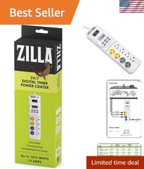 Manage Your Reptile Habitat Comfortably with Zilla’s 8-Outlet Power Center Timer