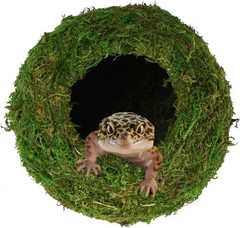Mossy Caves, Artificial Green Moss Caves Hide for Pet Reptile Frogs and Snake…