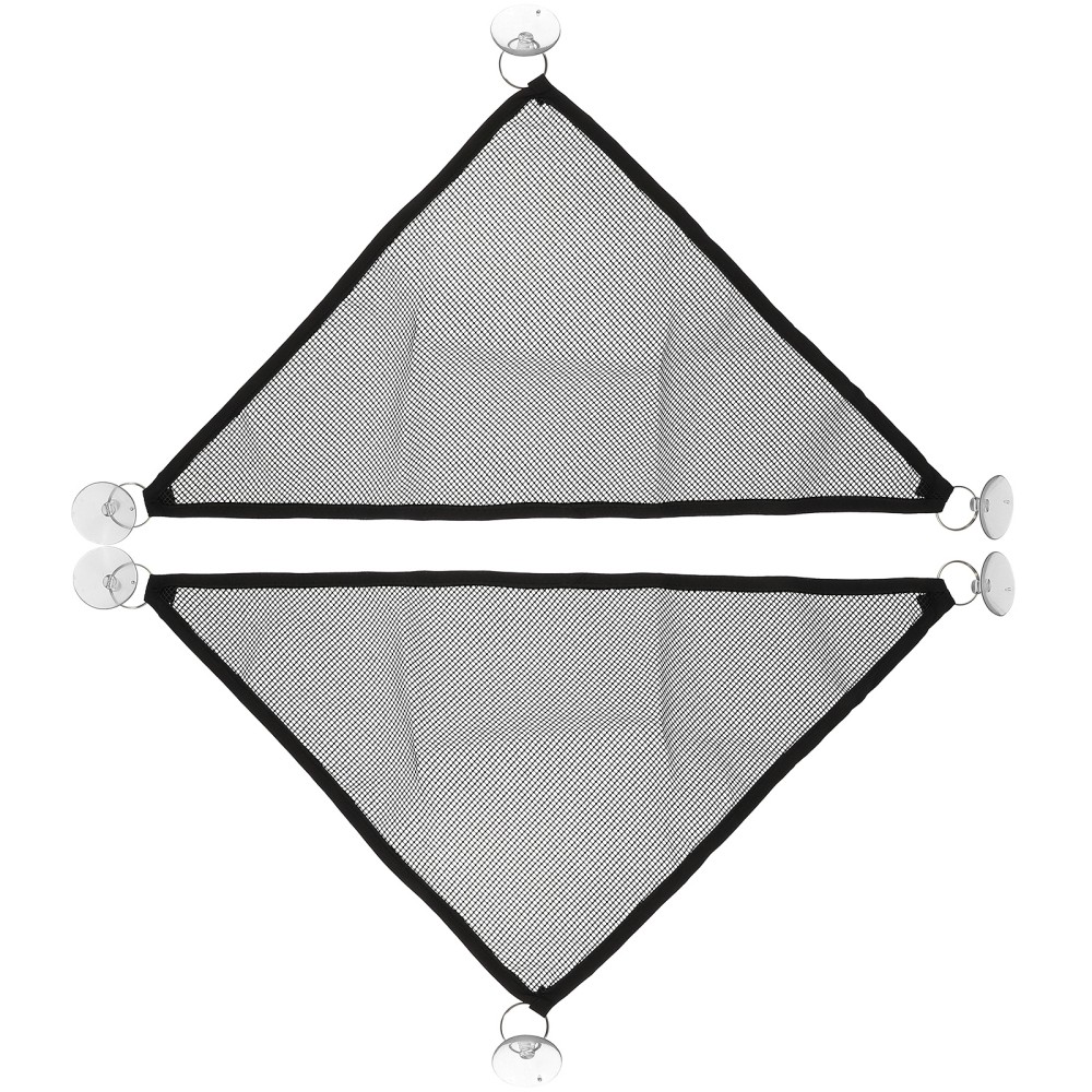 2Pcs Reptile Pet Hammock Black Mesh Hanging Bed for Geckos Lizards Snakes
