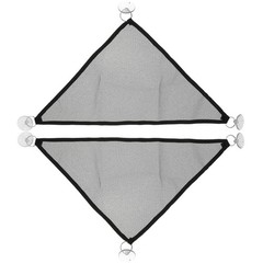 2Pcs Reptile Pet Hammock Black Mesh Hanging Bed for Geckos Lizards Snakes