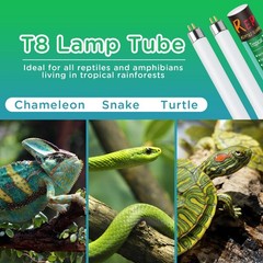 T8 UVB Reptile Light 15W 5.0-2 Pack,UVA UVB Light Bulb for Reptiles,Reptile U…