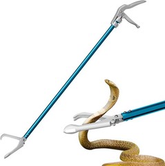 60″ Professional All-Aluminum Alloy Snake Tong Reptile Grabber Tool with Lock