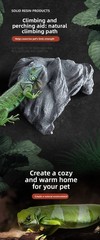 Nomoypet NS162 Rock Cave Simulation Pet Reptile Spider Turtle Sunbathing Platfor