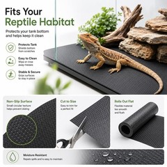 HERCOCCI Bearded Dragon Tank Accessories, Reptile Mat Bridge Hammock Flexible…