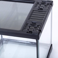 Mini All-Glass Reptile Terrarium 8x8x8 – Perfect for Frogs, Snakes & Lizards