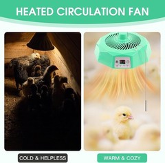 Chicken Coop Heater, Safe Radiant Space Heat Energy Chick Pet Cat Dog Warmer