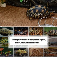 Hamiledyi Reptile Carpet Natural Coconut Fiber Tortoise Carpet Mat for Pet Te…