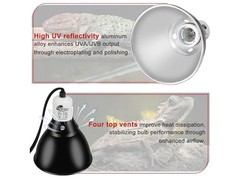 BOESPAT Reflecting Dome Lamp Fixture 5.5in Dia Max 150W BZB101