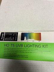 T5 10.0 UVB Reptile Light HO Combo Kit, 22” UVB Light Adjustable Bri…24W
