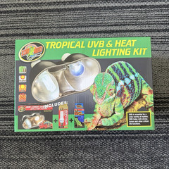 Zoo Med Tropical UVB & Heat Lighting Kit for Reptile Terrarium Habitat
