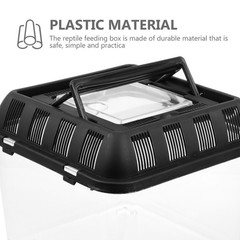 Reptile Pet Terrarium Reptiles Breeding Container Plastic Carrier