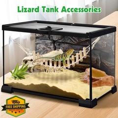 BNOSDM 2pc Reptile Bridge Gecko Ladder Hammock