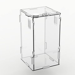 Acrylic Reptile Mini Tank 4x4x8 Sturdy Terrarium for Tarantula Isopod Inverte…