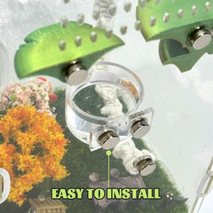 Jumping Spider Feeding Dish Set, Magnetic Water Bowl, Reptile Feeding Tongs, Jum