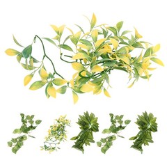 6 Pcs Reptile Decorations for Terrarium Climbing Vine Fake Vines