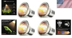 Versatile 4-Pack 25W UVA/UVB Bulbs for Reptile Tanks – Enhances Habitat Comfort