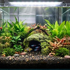 Tnfeeon Reptile Hiding, Reptile Box Shelter Terrarium Hideout Caves for Aquar…