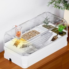 Aquatic Turtle Tank Kit with Lid, UV Basking Light, Water Filter, Starter Habita